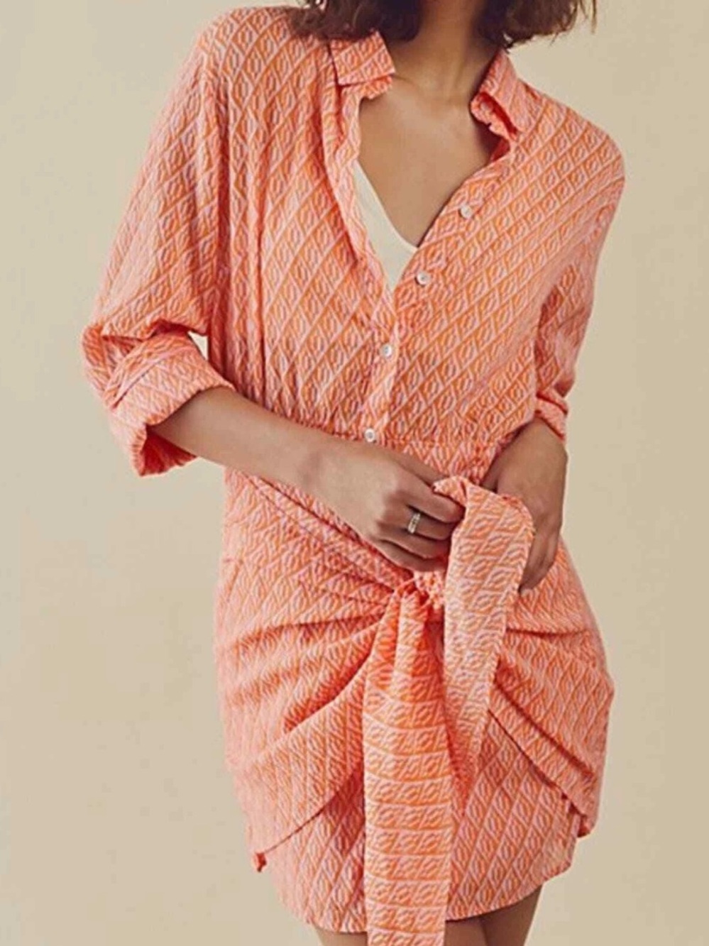 Free People Rillo Mini Beach Summer Shirtdress
